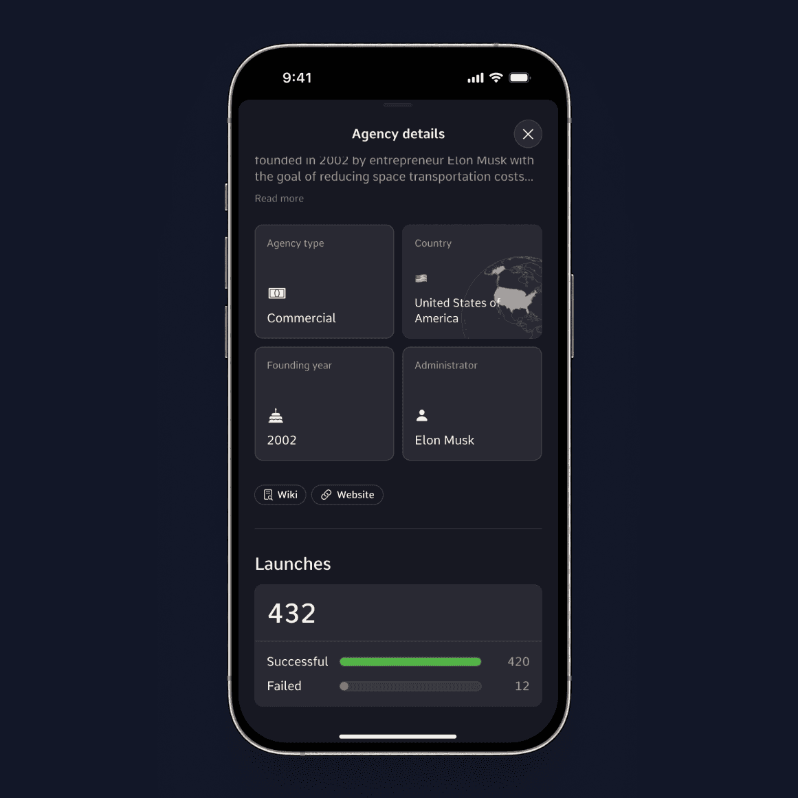 [Fig.10] Snapshot from the agency screen.